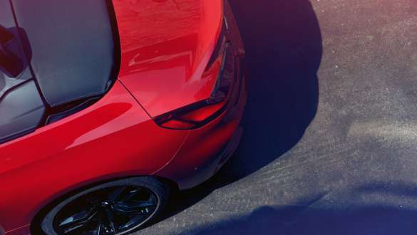 BMW Z4 diferencial M Sport BMW Z4 Roadster vista superior trasera.