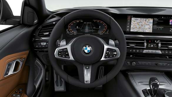Volante M de cuero BMW Z4 M40i G29 Volante M de cuero BMW Z4 M40i G29 2019, puesto de conducción