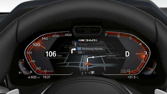 Cuadro de instrumentos M BMW M340i xDrive Sedán G20 2020 BMW M340i xDrive Sedán G20 2020 Cuadro de instrumentos M Puesto de conducción Interior