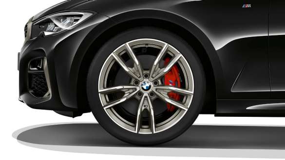 Llantas de aleación ligera M de 19 pulgadas estilo 792 M en bicolor BMW M340i xDrive Sedán G20 2020 BMW M340i xDrive Sedán G20 2020 Llantas de aleación ligera M de 19 pulgadas estilo 792 M en bicolor Primer plano de rueda