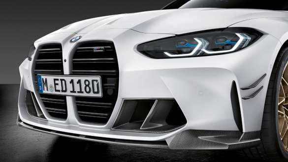 Divisor delantero M Performance de carbono BMW M3 Sedán G80 2020 BMW M3 Sedán G80 2020 M Performance Divisor delantero de carbono Primer plano