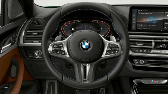 Dirección deportiva variable BMW X3 M40i M40d G01 LCI Renovación 2021 BMW X3 M40i M40d G01 LCI Renovación 2021 Dirección deportiva variable, puesto de conducción, volante M de cuero