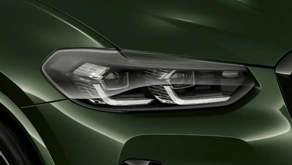 Faros BMW Individual Shadow Line BMW X3 M40i M40d G01 LCI Renovación 2021 BMW X3 M40i M40d G01 LCI Renovación 2021 Malachitgrün metalizado, faros BMW Individual Shadow Line