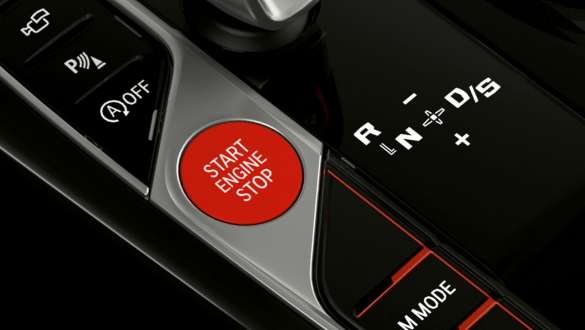 Botón Start/Stop en rojo Gama BMW X4 M F98 LCI 2021 Gama BMW X4 M F98 LCI Renovación 2021 Botón Start/Stop en rojo