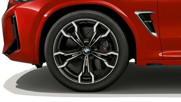 Llantas de aleación ligera M de 20 pulgadas con radios dobles estilo 764 M BMW X4 M F98 LCI Renovación 2021 BMW X4 M F98 LCI Renovación 2021 Toronto Rot metalizado Llantas de aleación ligera M de 20 pulgadas con radios dobles estilo 764 M Primer plano