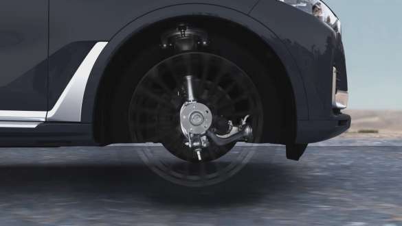 Adaptive 2-axle air suspension Adaptive 2-axle air suspension: close-up