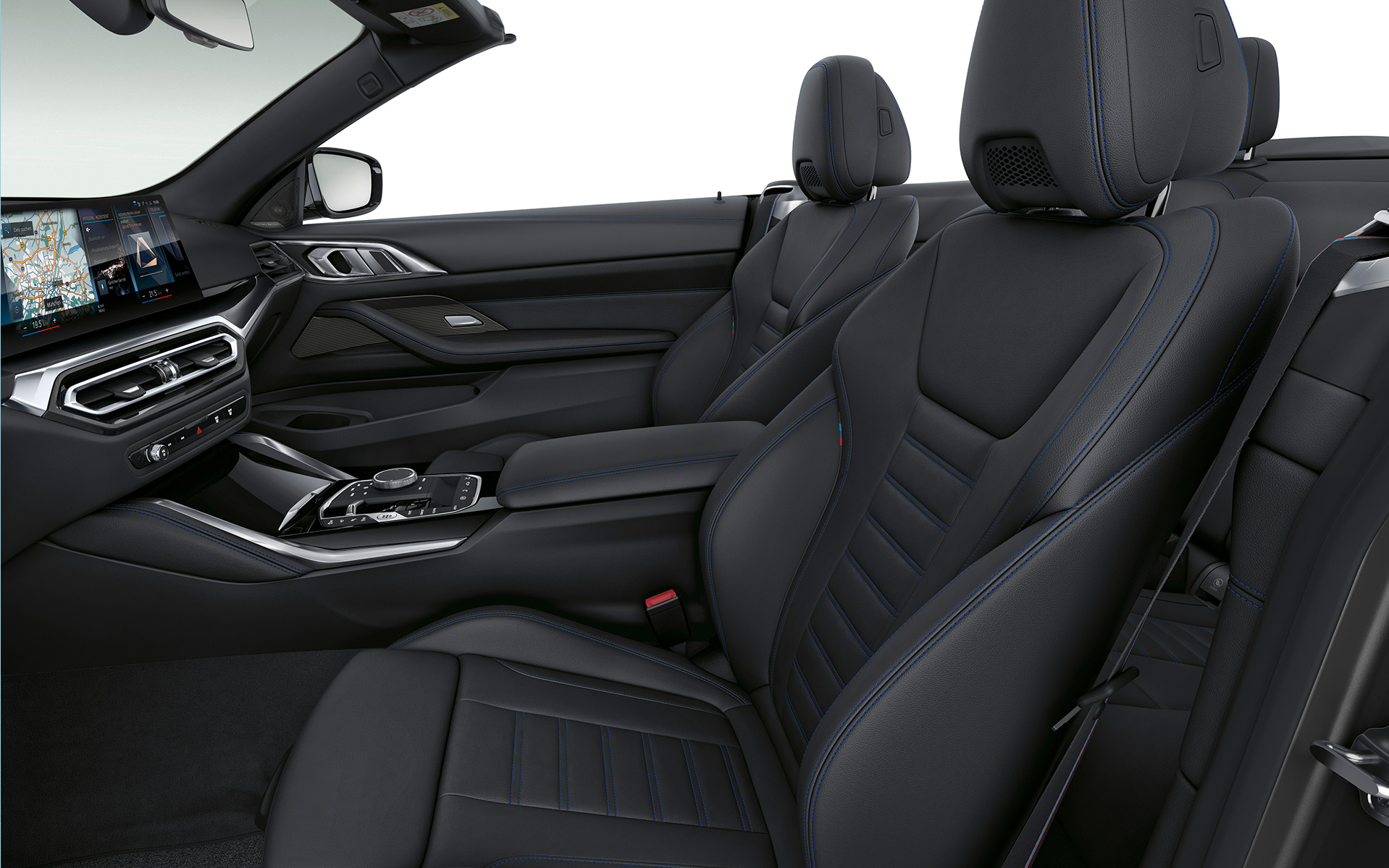 BMW M440i xDrive Cabrio G23 2020 Interior, asientos deportivos para conductor y acompañante, equipamiento de cuero