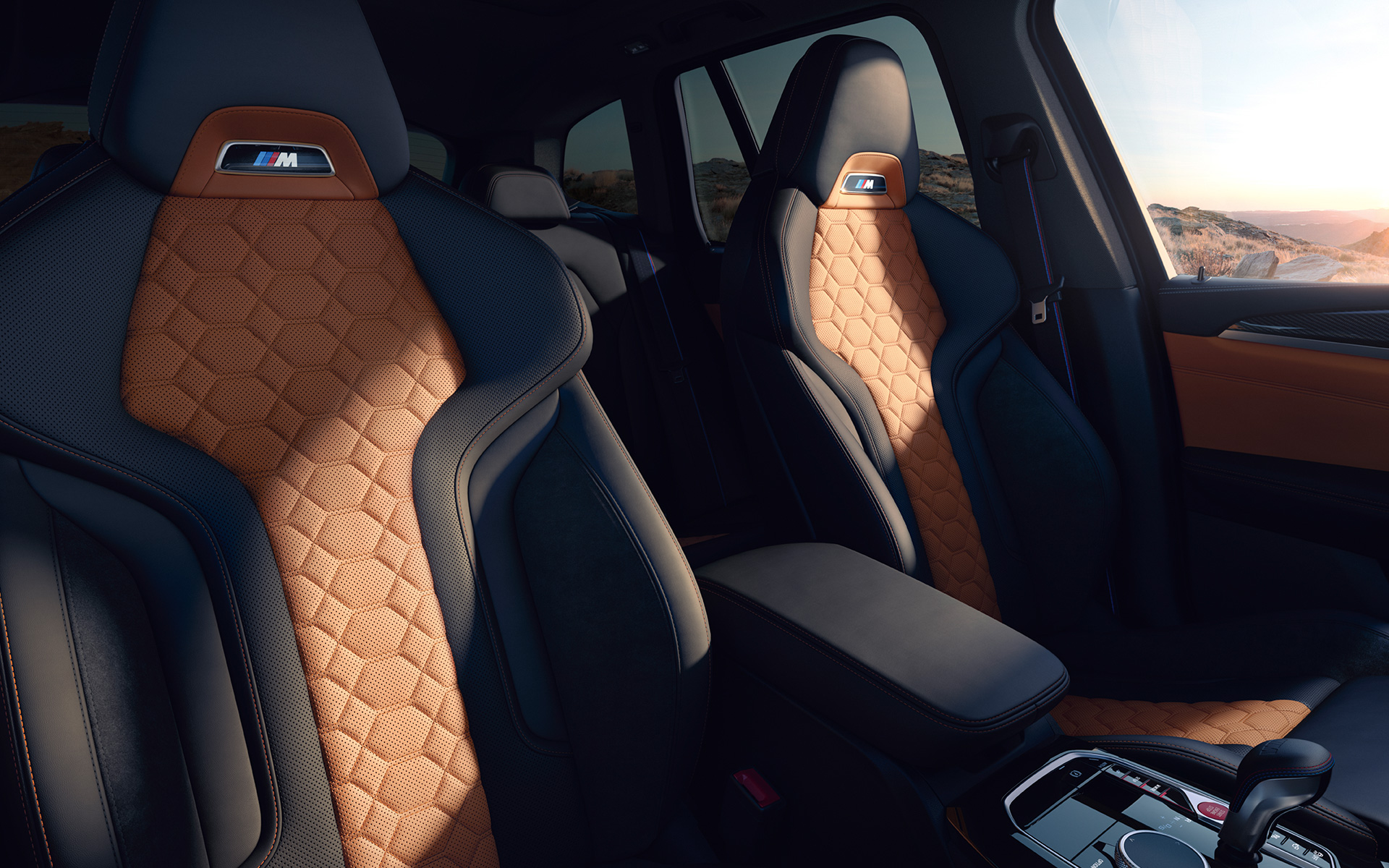 BMW X3 M Competition F97 LCI Renovación 2021 Interior, asientos deportivos M