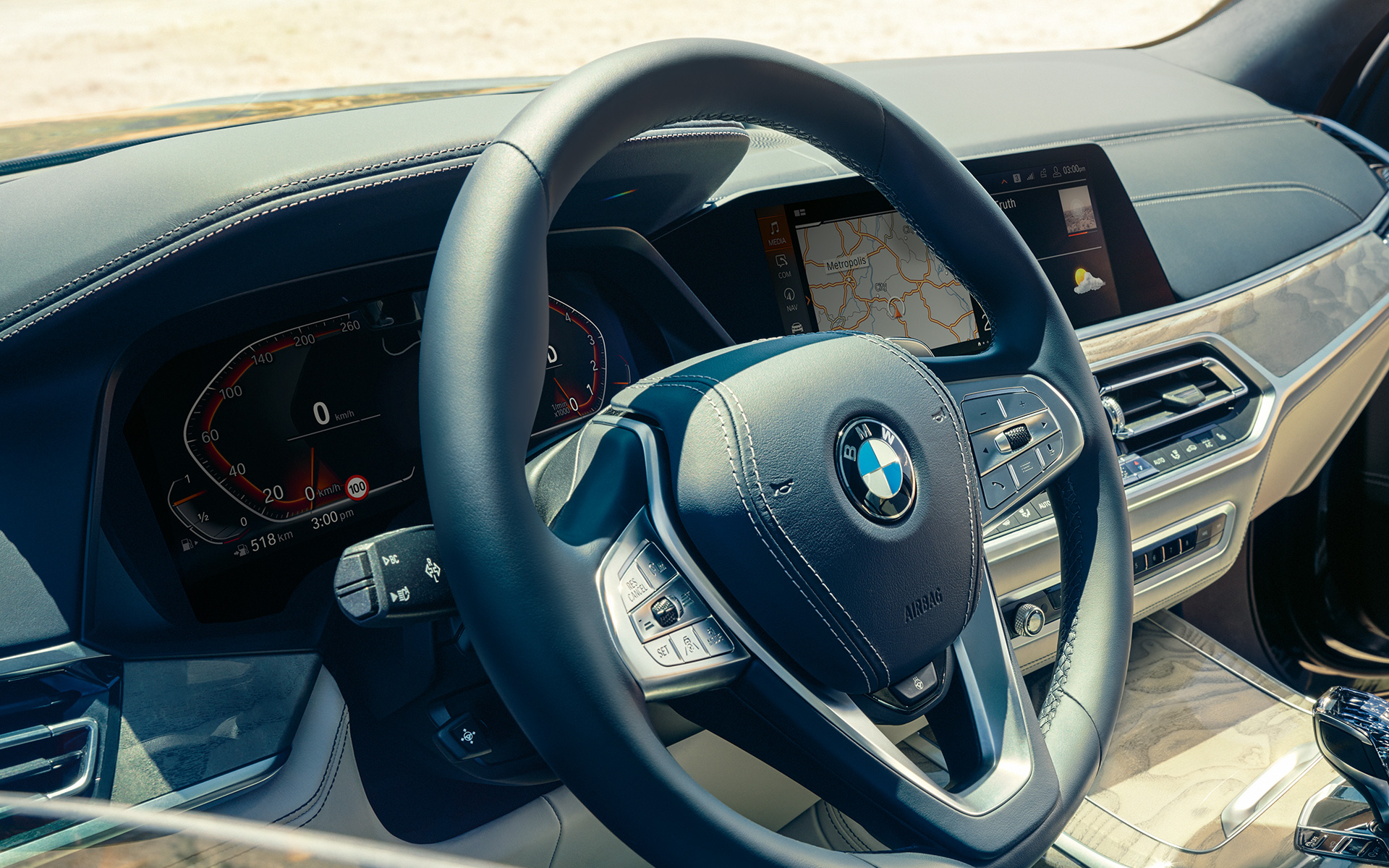 Puesto de conducción BMW X7 G07 2019 Interior Puesto de conducción BMW X7 G07 2019 Interior